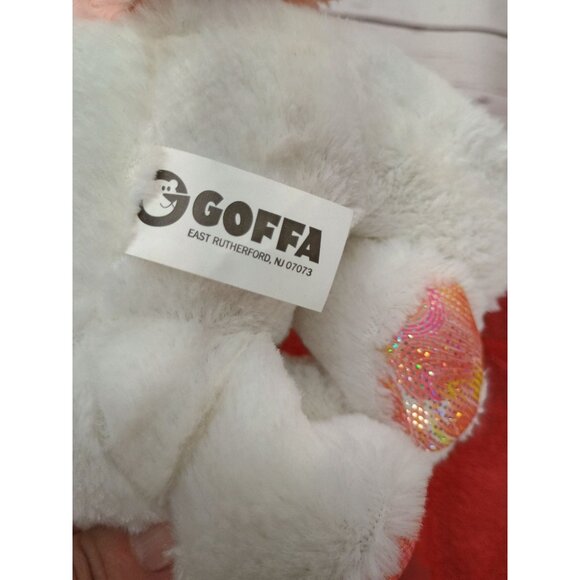 Goffa Unicorn Limited Collectible White Plush w Sparkly Stuffed Animal Toy 10" - Picture 7 of 9